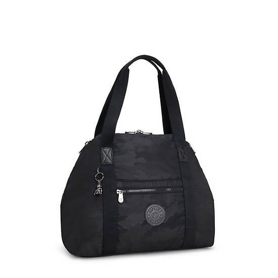 Sacs Fourre Tout Kipling Art Medium Iconic Noir Camouflage | FR 1768BE
